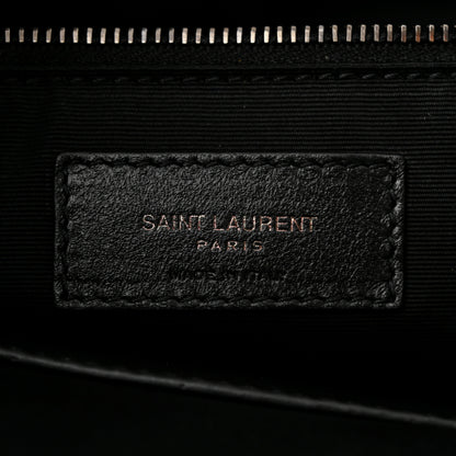 Saint Laurent Crinkled Calfskin Matelasse Monogram Large Niki Chain Satchel Black 6 of 12