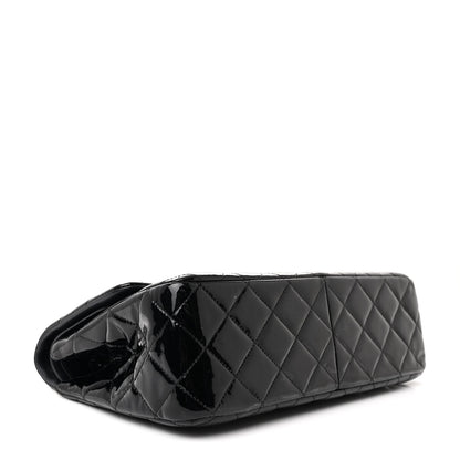 Chanel Patent Quilted Jumbo Double Flap Black 4 of 11