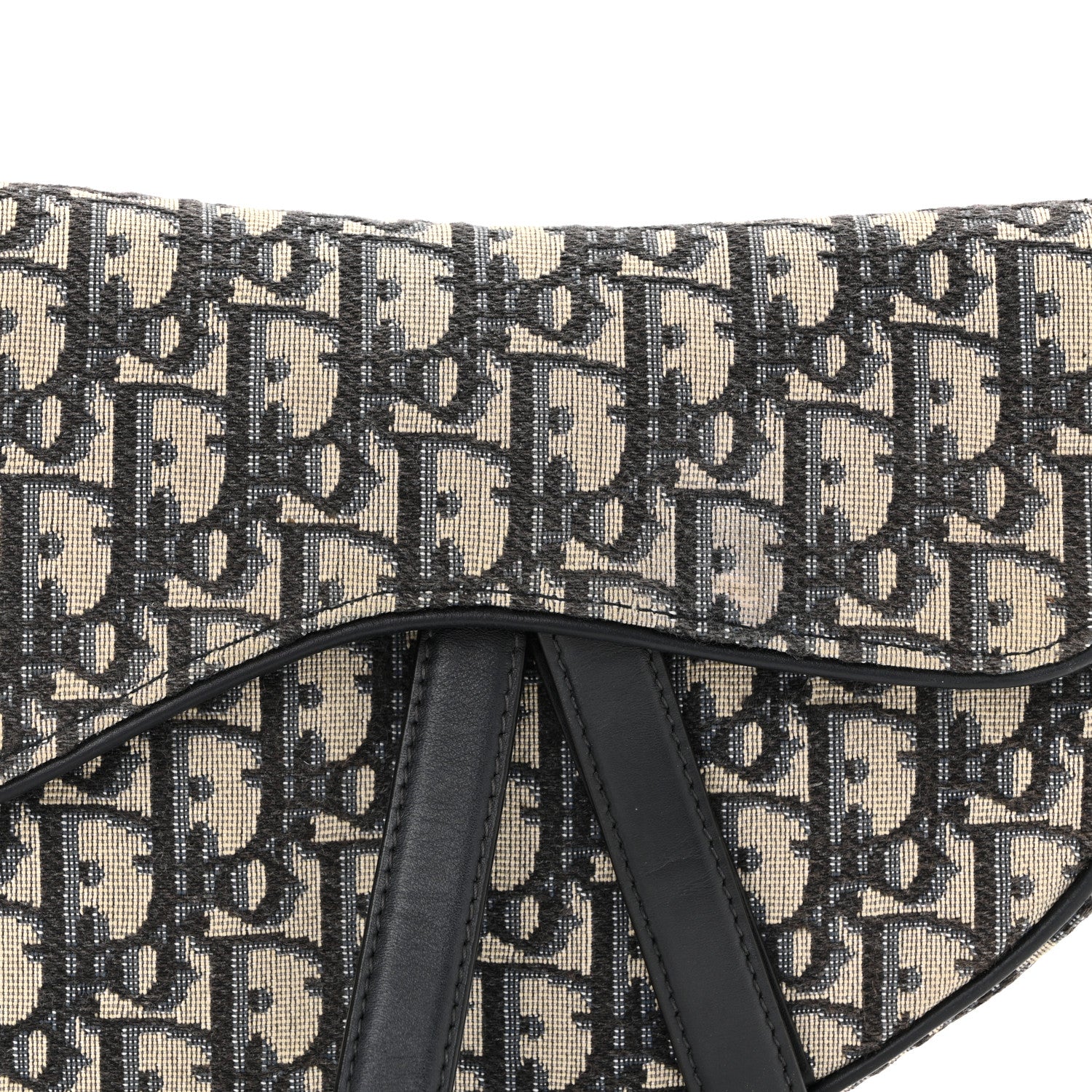 Christian Dior Oblique Saddle Bag Blue 8 of 10
