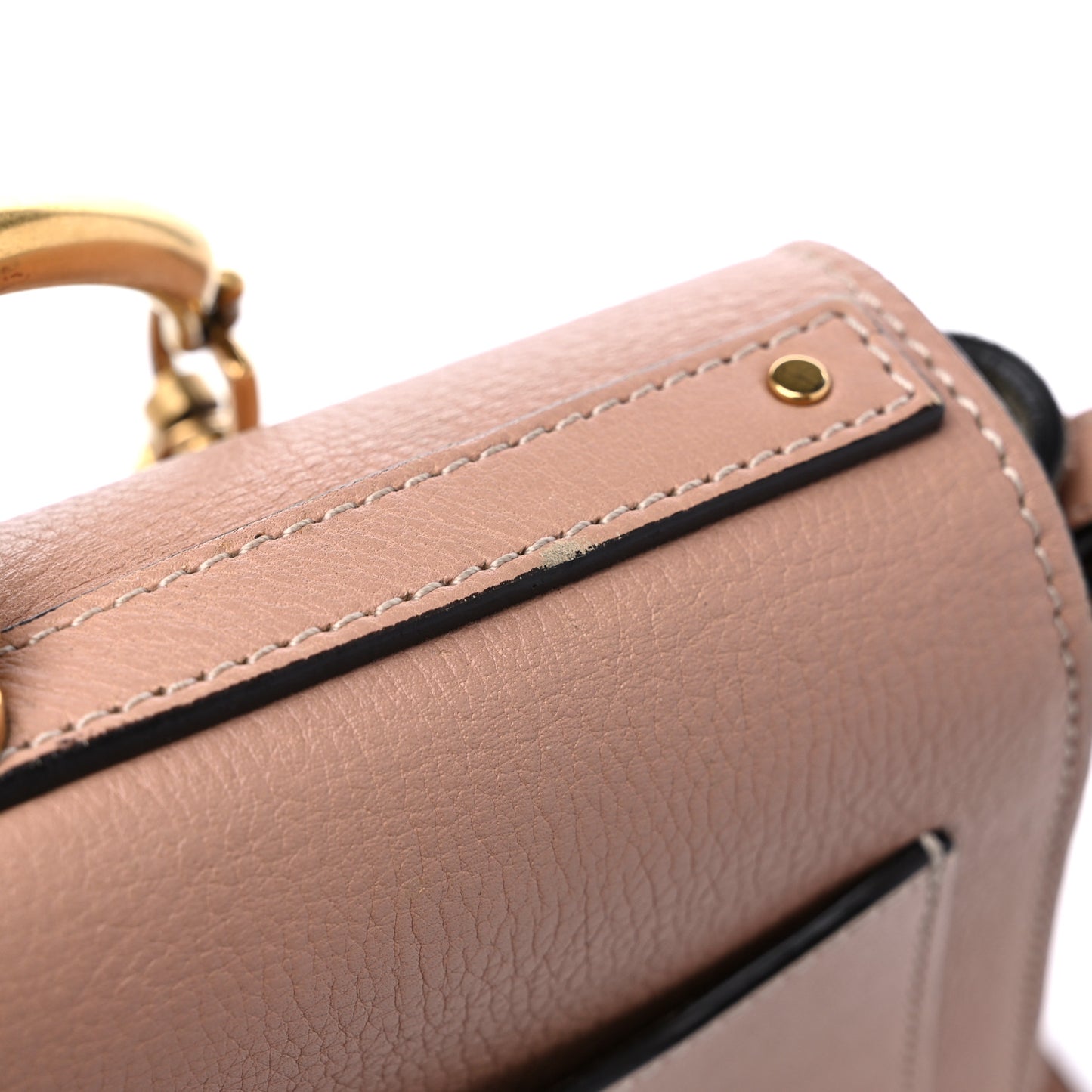 Calfskin Suede Medium Nile Bracelet Bag Biscotti Beige