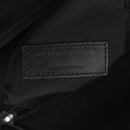 Saint Laurent Canvas Zebra Print City Backpack Pink Black 7 of 9