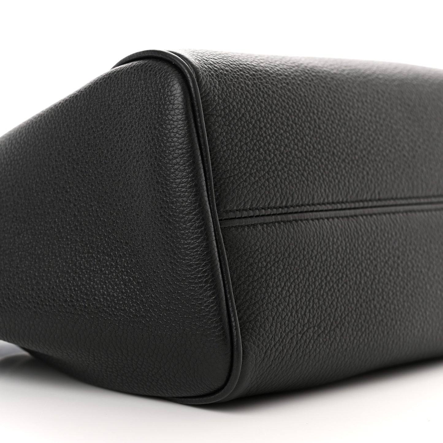 Calfskin Cuir Small Triomphe Cabas Drawstring Black