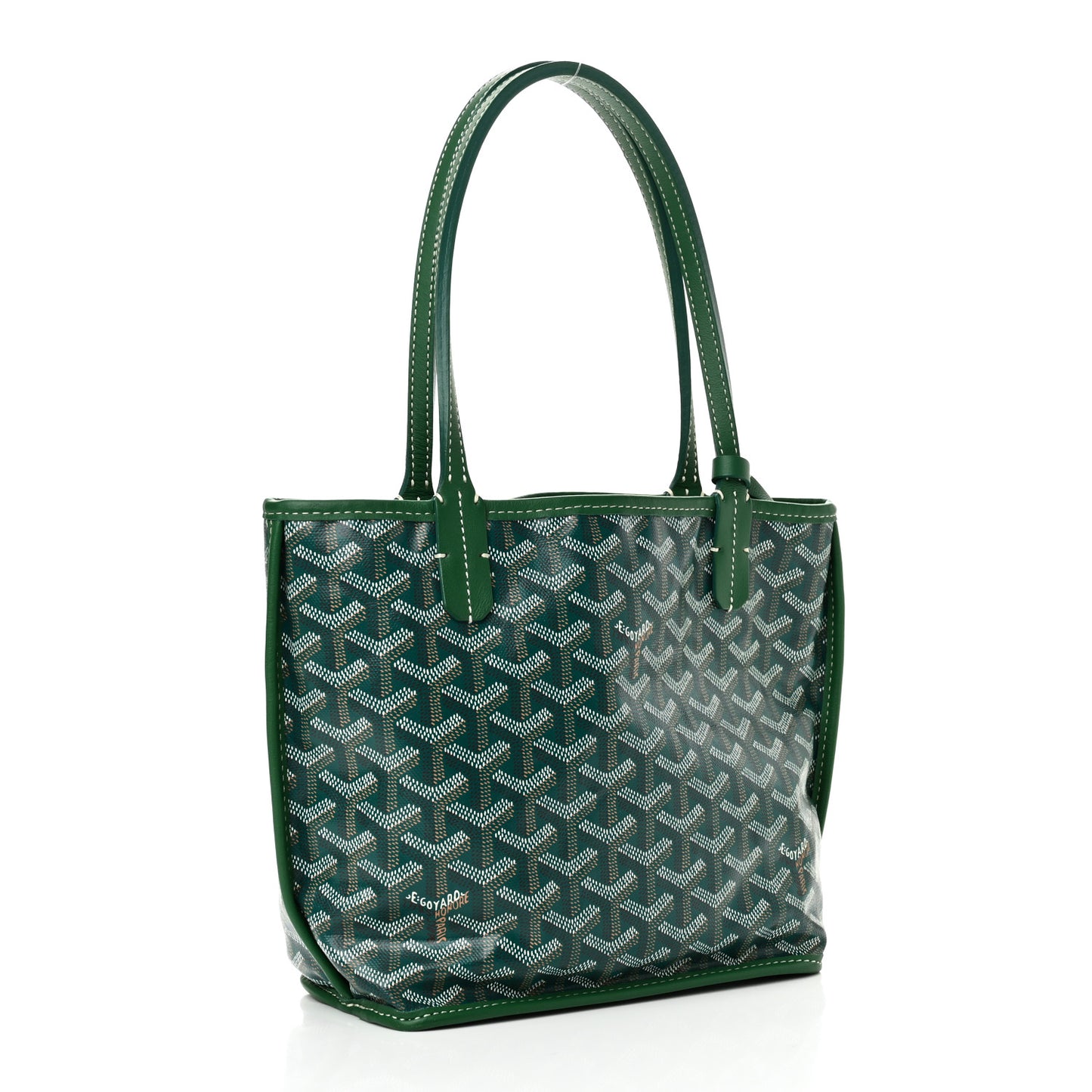 Goyardine Reversible Mini Anjou Green