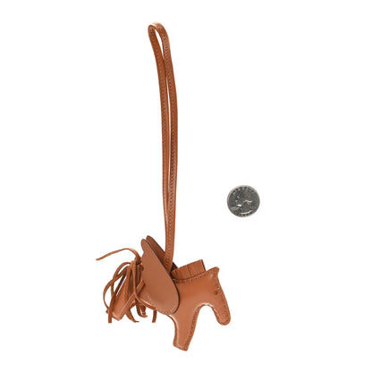 Hermes Milo Lambskin Swift Grigri Rodeo Pegase Horse Bag Charm PM Gold 2 of 4