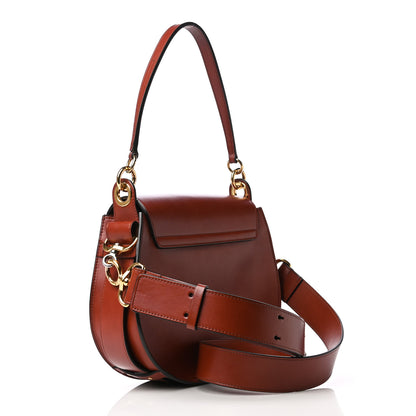 Chloe Calfskin Suede Large Tess Bag Sepia Brown 4 of 20