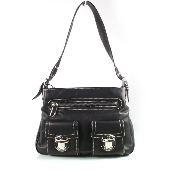 Marc Jacobs Leather Sophia Hobo Black 1 of 10