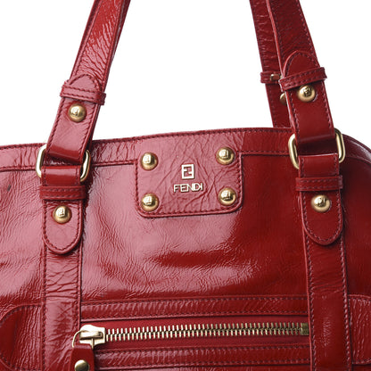 Fendi Vitello Naplak Oversized Bag De Jour Rosso 10 of 10