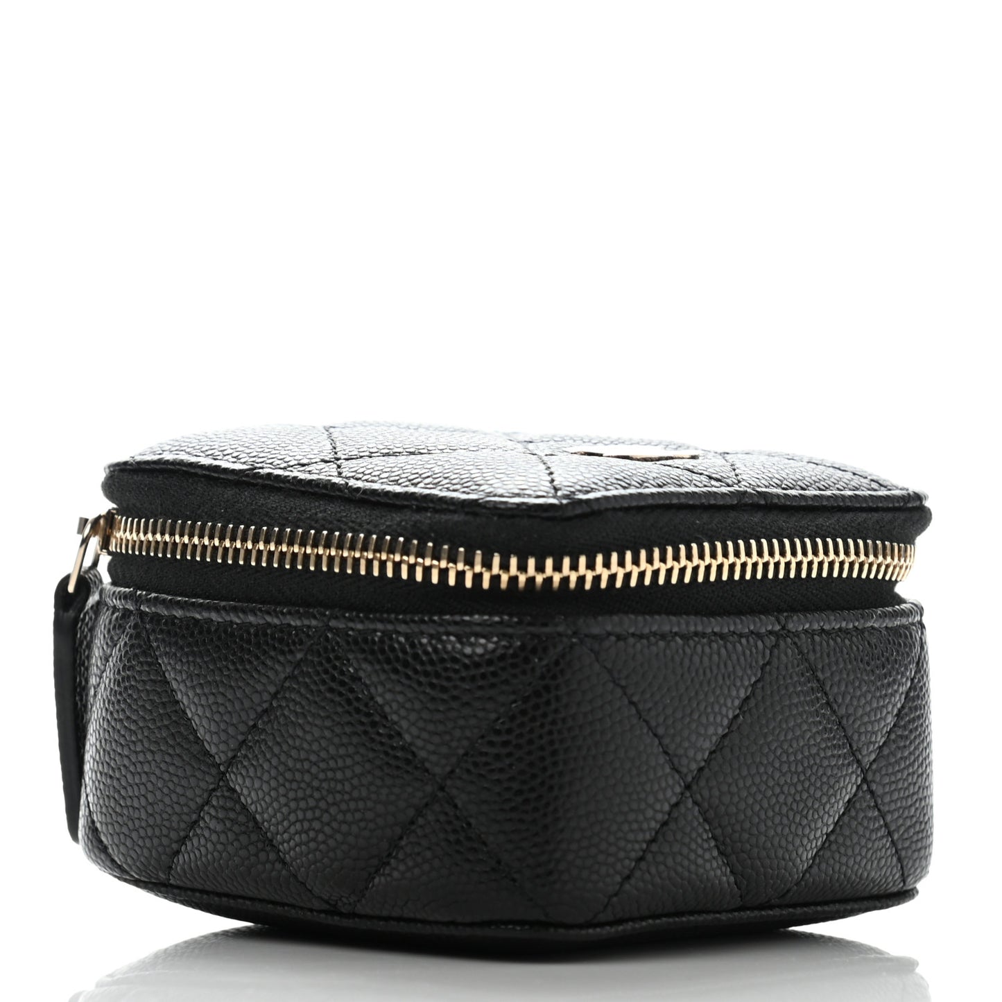 Caviar Quilted Jewelry Travel Case Black