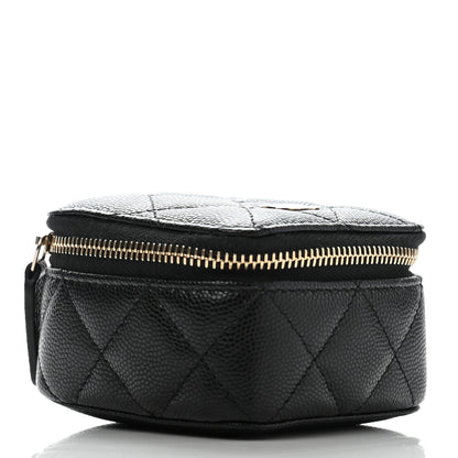 Chanel Caviar Quilted Jewelry Travel Case Black 7 of 14