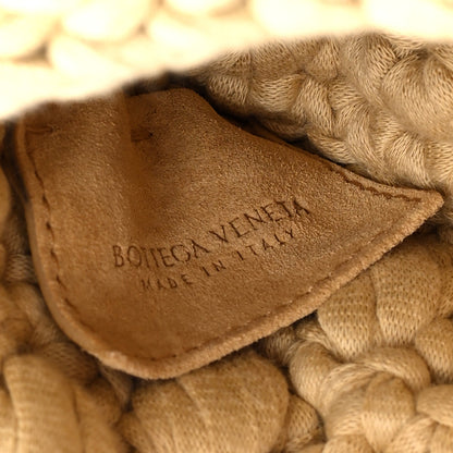 Bottega Veneta Jersey Crochet Shoulder Bag Cane Sugar 6 of 9