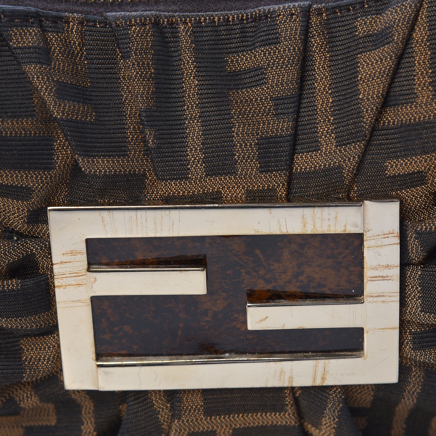 Fendi Zucca Patent Mia Hobo Tobacco 15 of 15