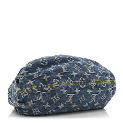 Louis Vuitton Monogram Denim Pleaty  Blue 4 of 10