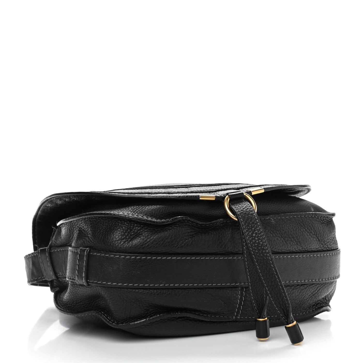 Chloe Calfskin Medium Marcie Round Crossbody Bag Black 4 of 15