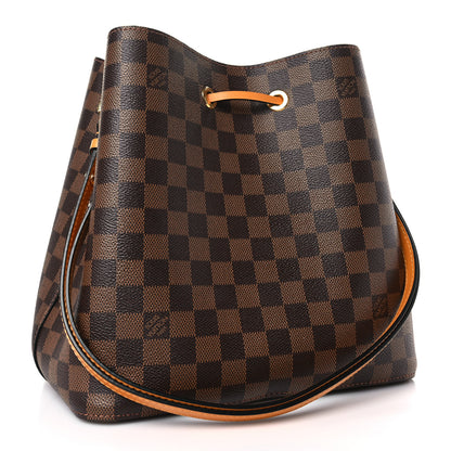 Louis Vuitton Damier Ebene Neonoe MM Safran 3 of 8