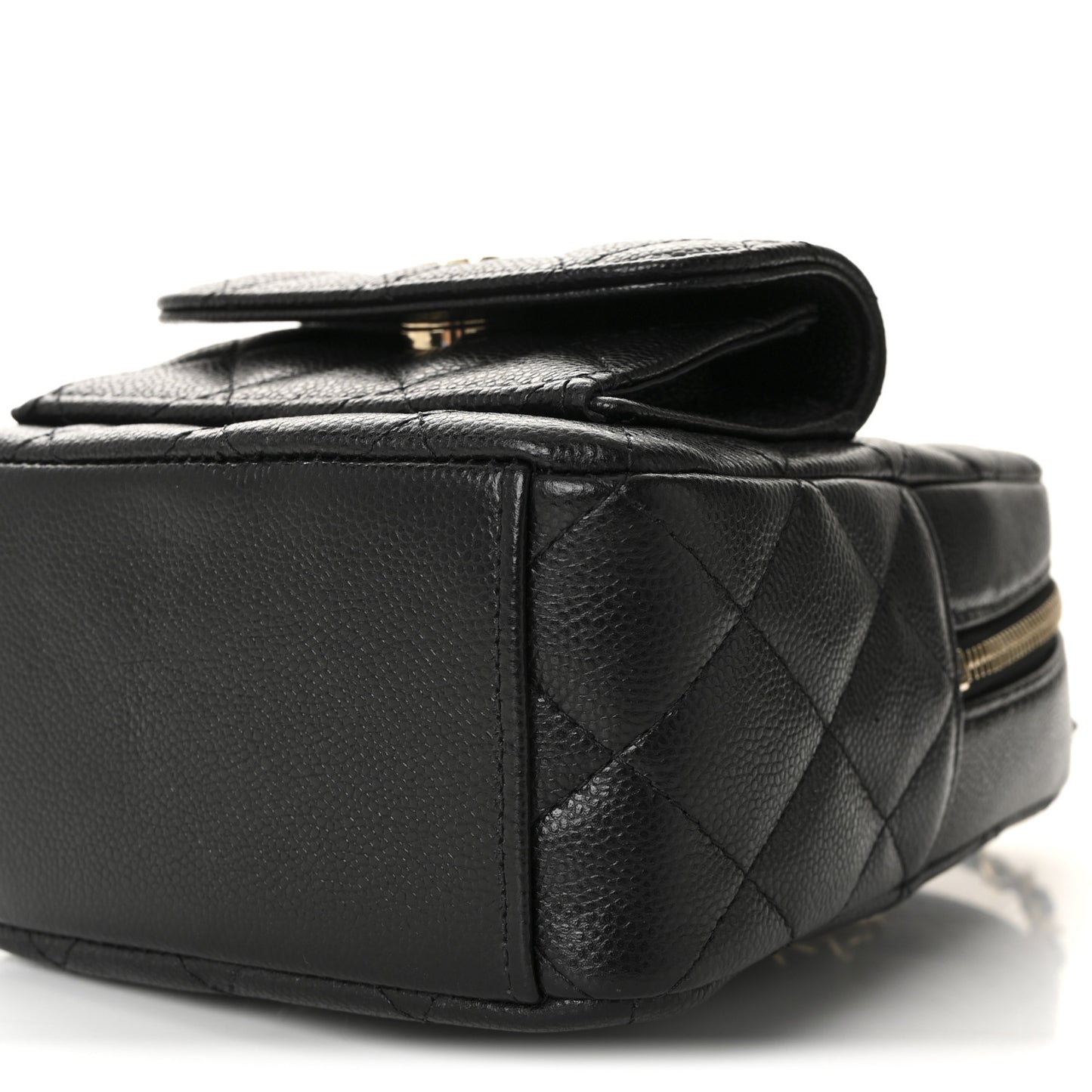Caviar Quilted CC Mini Classic Backpack Black