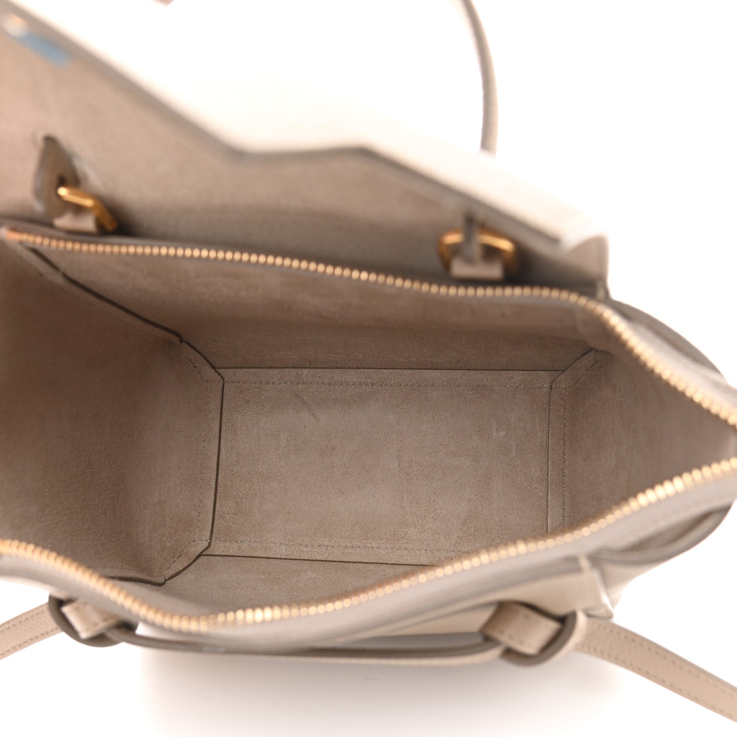 Grained Calfskin Nano Belt Bag Light Taupe