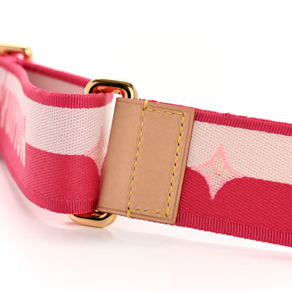 Louis Vuitton Jacquard Neverfull BB Shoulder Strap Pink Peony 2 of 10