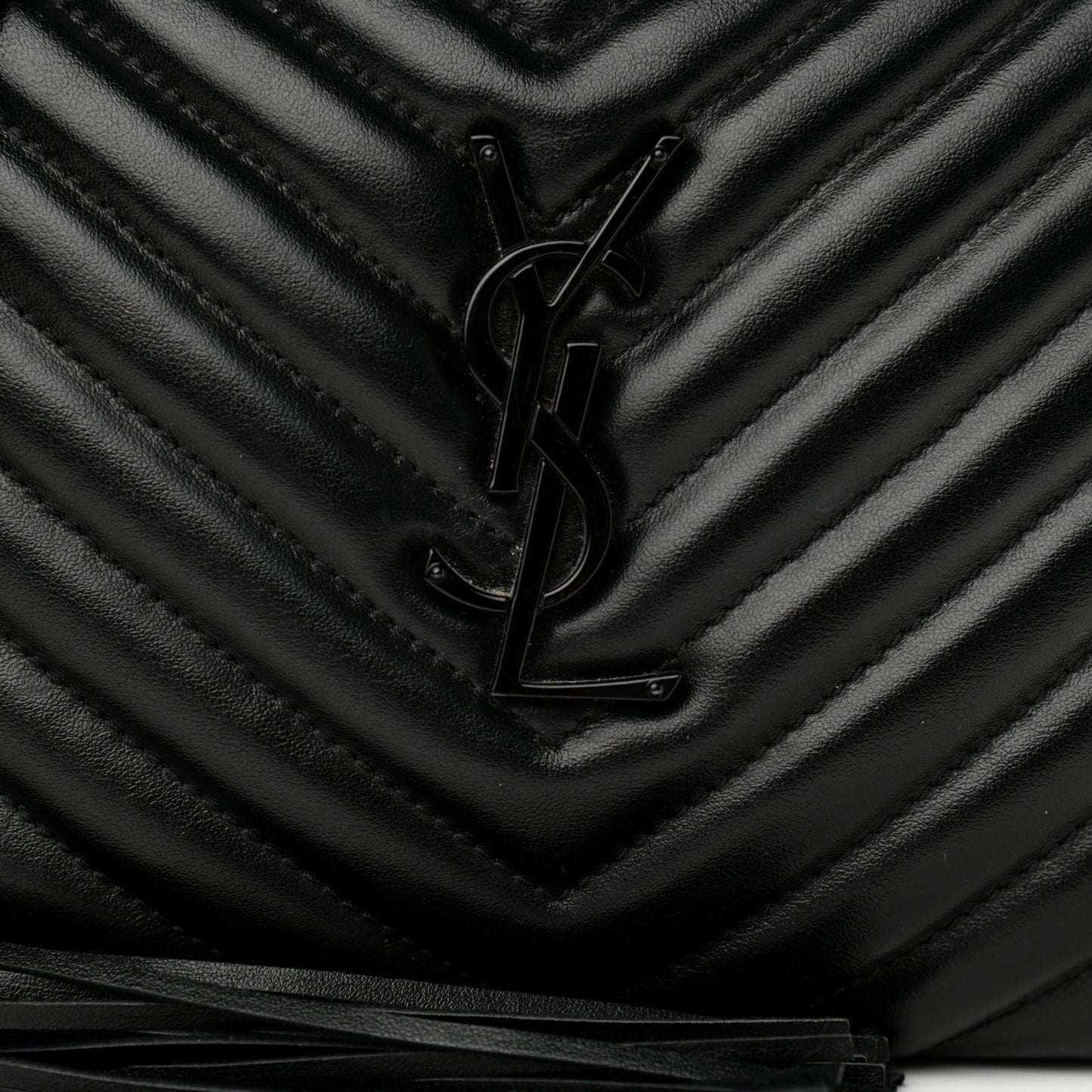 Calfskin Matelasse Monogram Lou Camera Bag Black