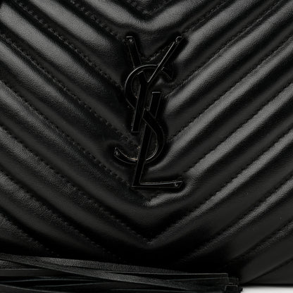 Saint Laurent Calfskin Matelasse Monogram Lou Camera Bag Black 8 of 10
