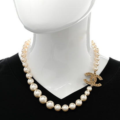 Chanel Pearl CC 100th Anniversary Necklace Light Gold 2 of 7