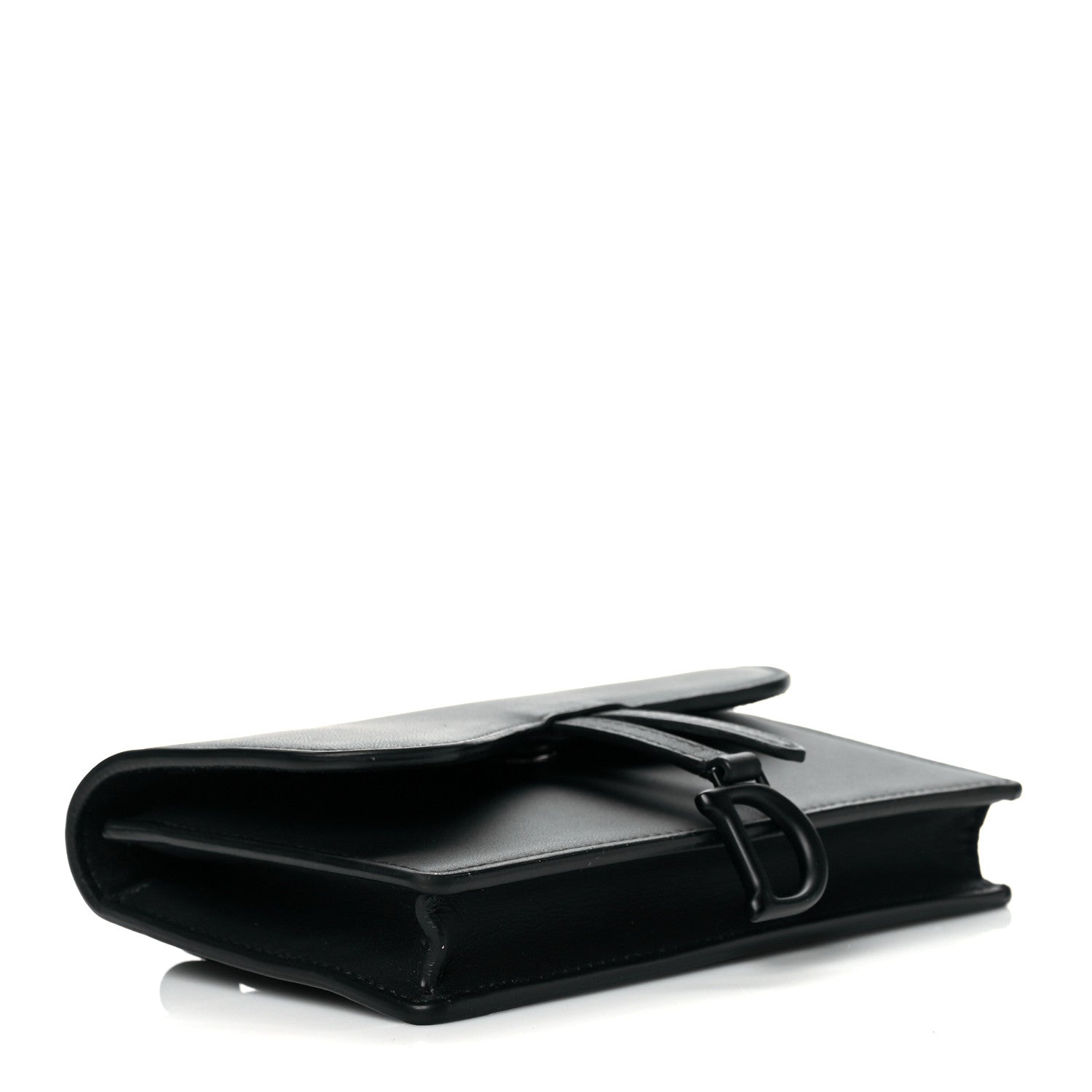 Christian Dior Ultra Matte Calfskin Saddle Belt Bag Black 3 of 9