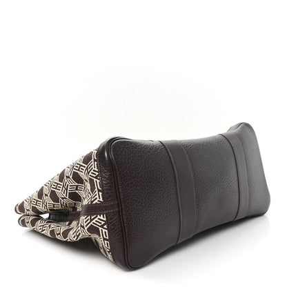 Hermes Toile SO H Vache Country Garden Party 36 MM Chocolate 4 of 9