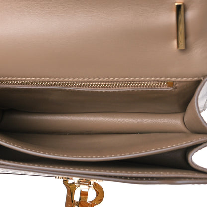 Burberry Calfskin Monogram Embossed Small TB Bag Light Camel 5 of 8