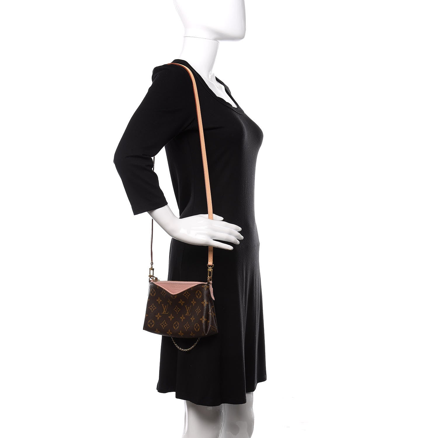 Louis Vuitton Monogram Pallas Clutch Rose Poudre 2 of 11