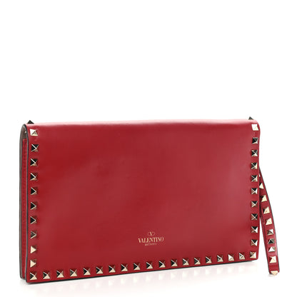 Valentino Garavani Nappa Rockstud Wristlet Clutch Rosso Valentino 2 of 8
