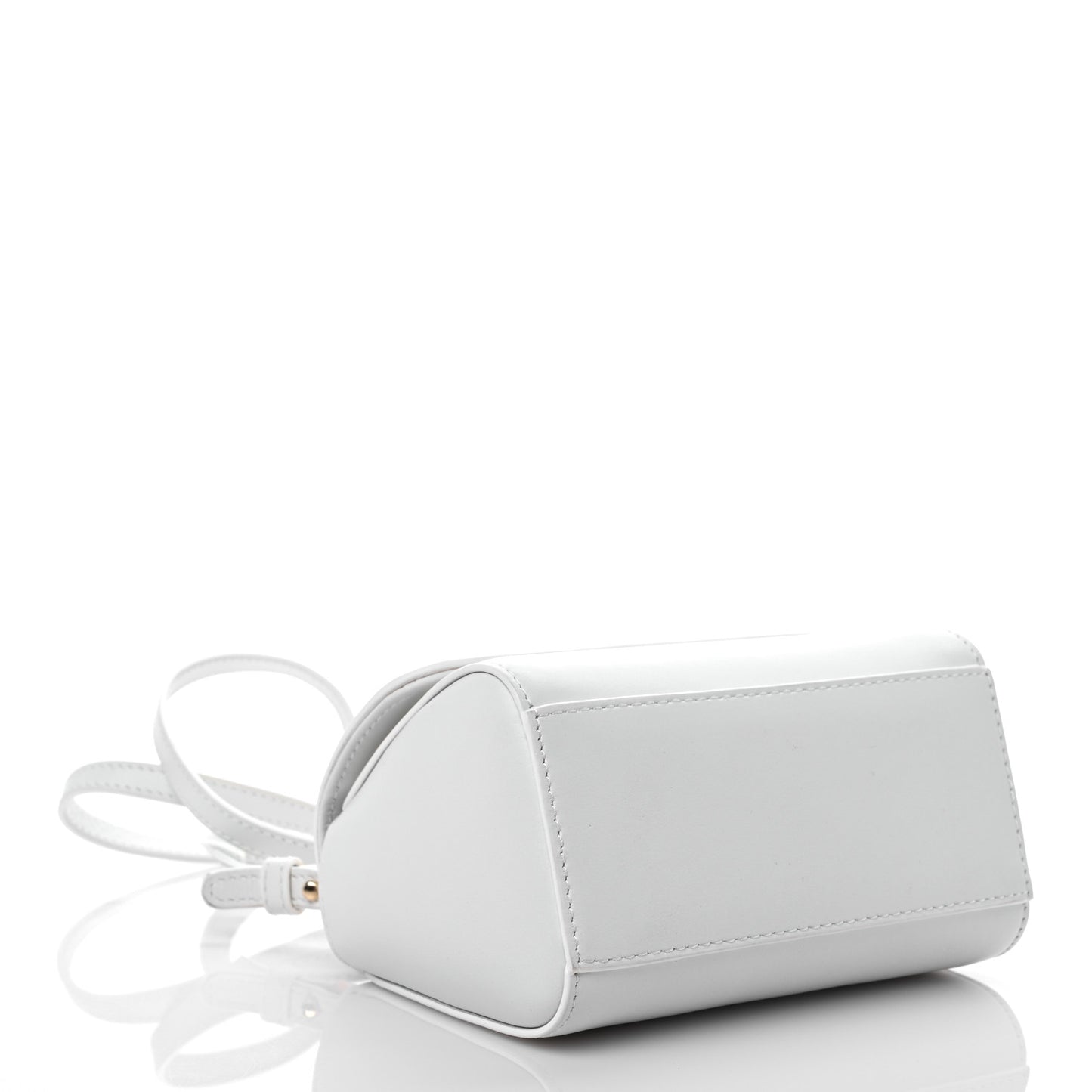 Calfskin Top Handle Bag White