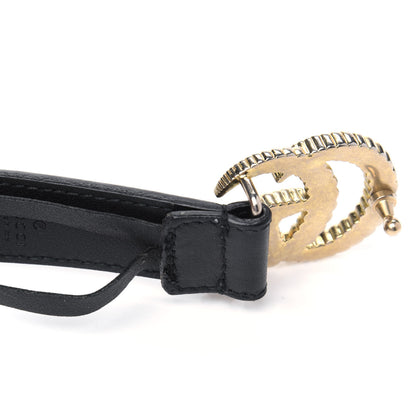 Gucci Moon Calfskin Torchon Double G 25mm Belt 75 30 Black 7 of 10