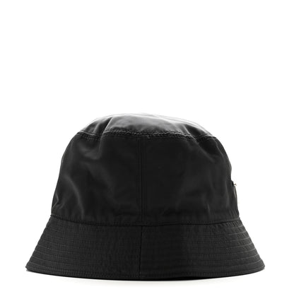 Prada Re-Nylon Metal Triangle Logo Womens Bucket Hat S Black 5 of 11