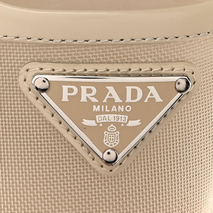 Prada Mesh Nappa Triangle Logo Pointed Toe 45mm Slingback Pumps 38.5 Deserto 15 of 21