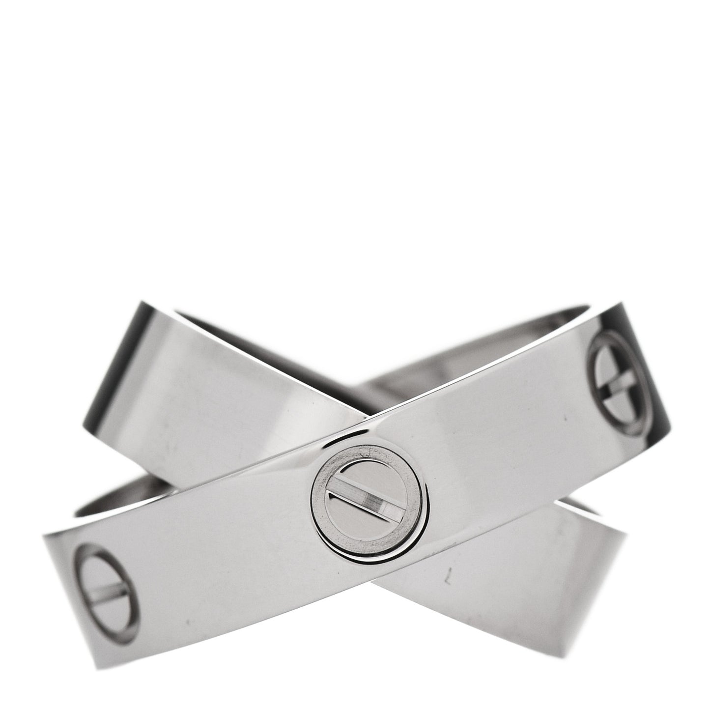 18K White Gold 5.5mm Astro LOVE Ring 57 8