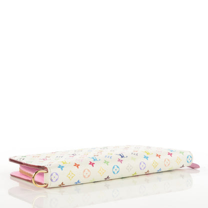 Louis Vuitton Monogram Multicolor Insolite Wallet White Litchi 4 of 7