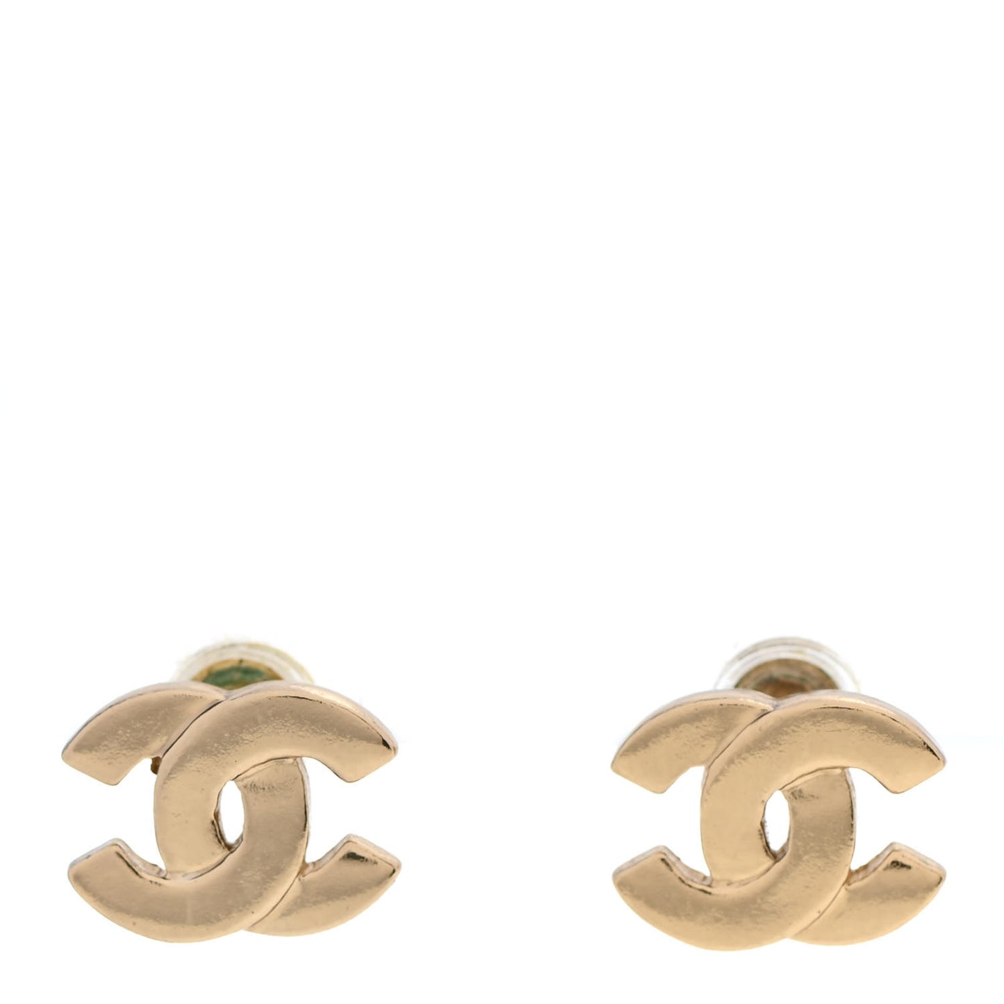 Metal CC Earrings Gold
