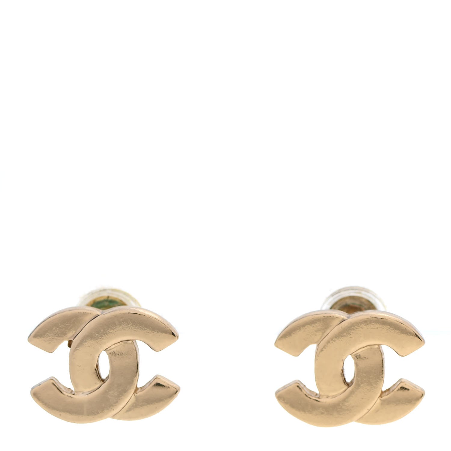 Chanel Metal CC Earrings Gold 1 of 5
