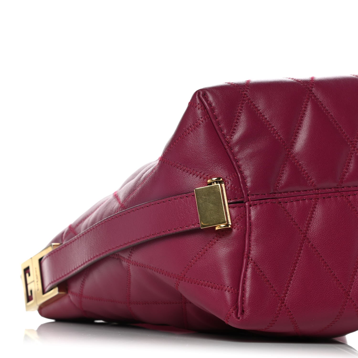 Givenchy Lambskin Quilted Mini GV Bucket Bag Orchid Purple 11 of 13