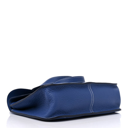 Hermes Taurillon Clemence Halzan 31 Bleu Brighton 4 of 9