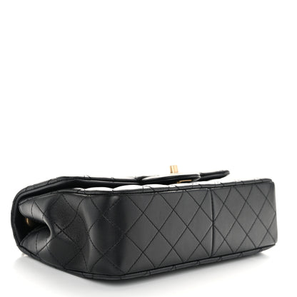 Chanel Lambskin Quilted Small Sweet Camellia Flap Black 4 of 11