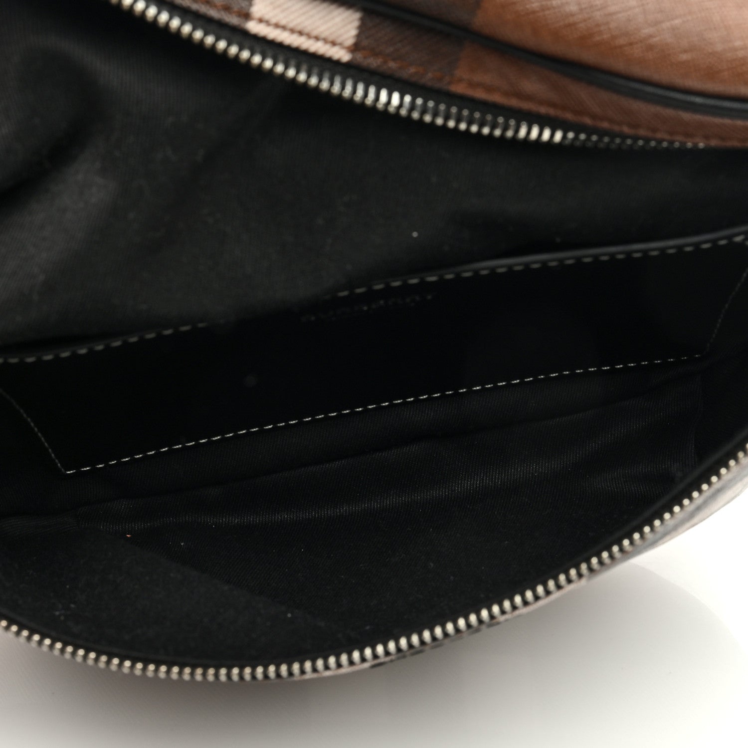 Burberry E-canvas Check Bum Bag Dark Birch Brown 5 of 8
