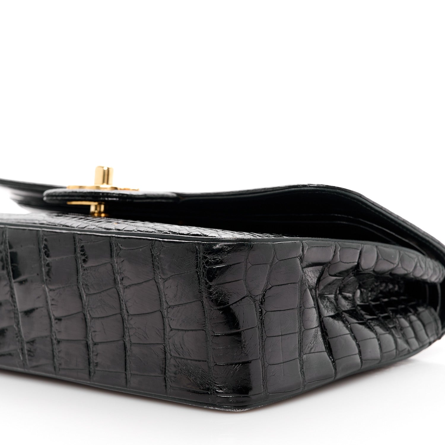 Chanel Alligator Small Double Flap Black 11 of 11