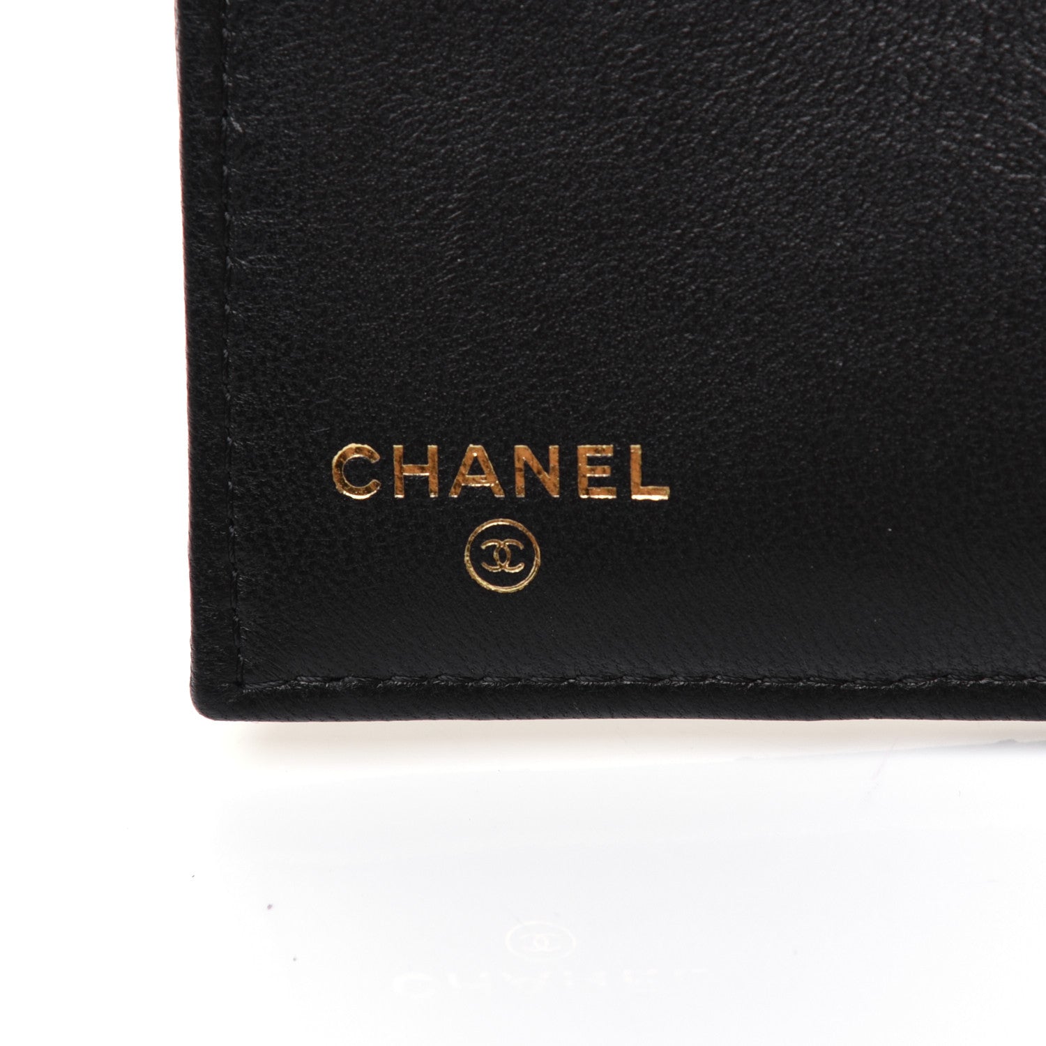Chanel Lambskin Quilted Small Compact Wallet Black 9 of 13