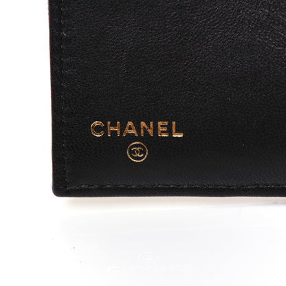 Chanel Lambskin Quilted Small Compact Wallet Black 9 of 13