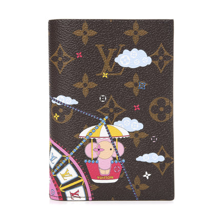 Louis Vuitton Monogram 2020 Christmas Animation Big Wheel Passport Cover Rose Ballerine 1 of 6
