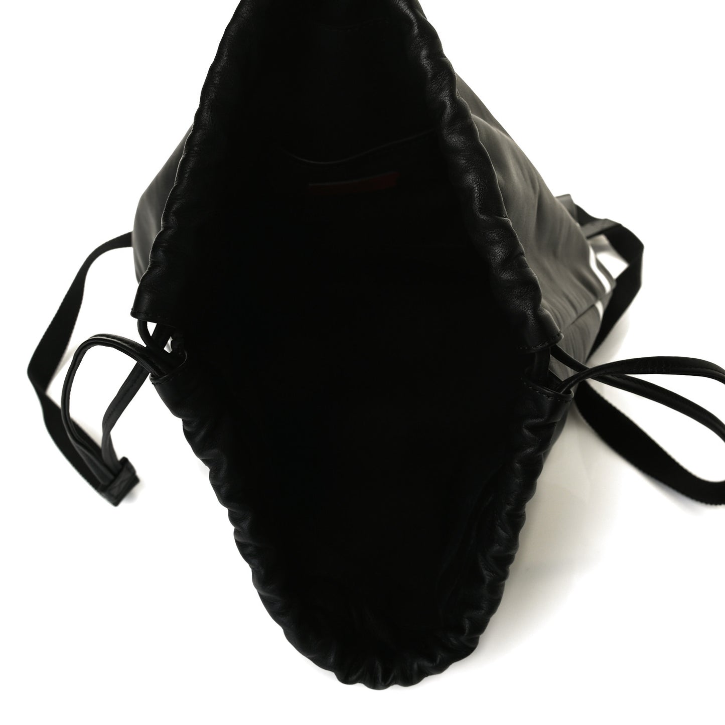 Nappa VLogo Drawstring Backpack Black