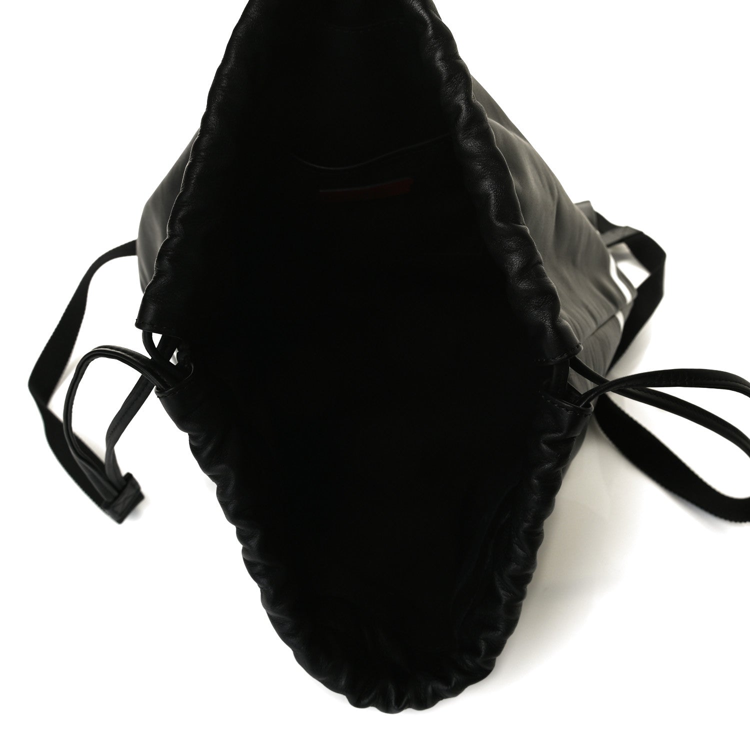 Valentino Garavani Nappa VLogo Drawstring Backpack Black 6 of 8