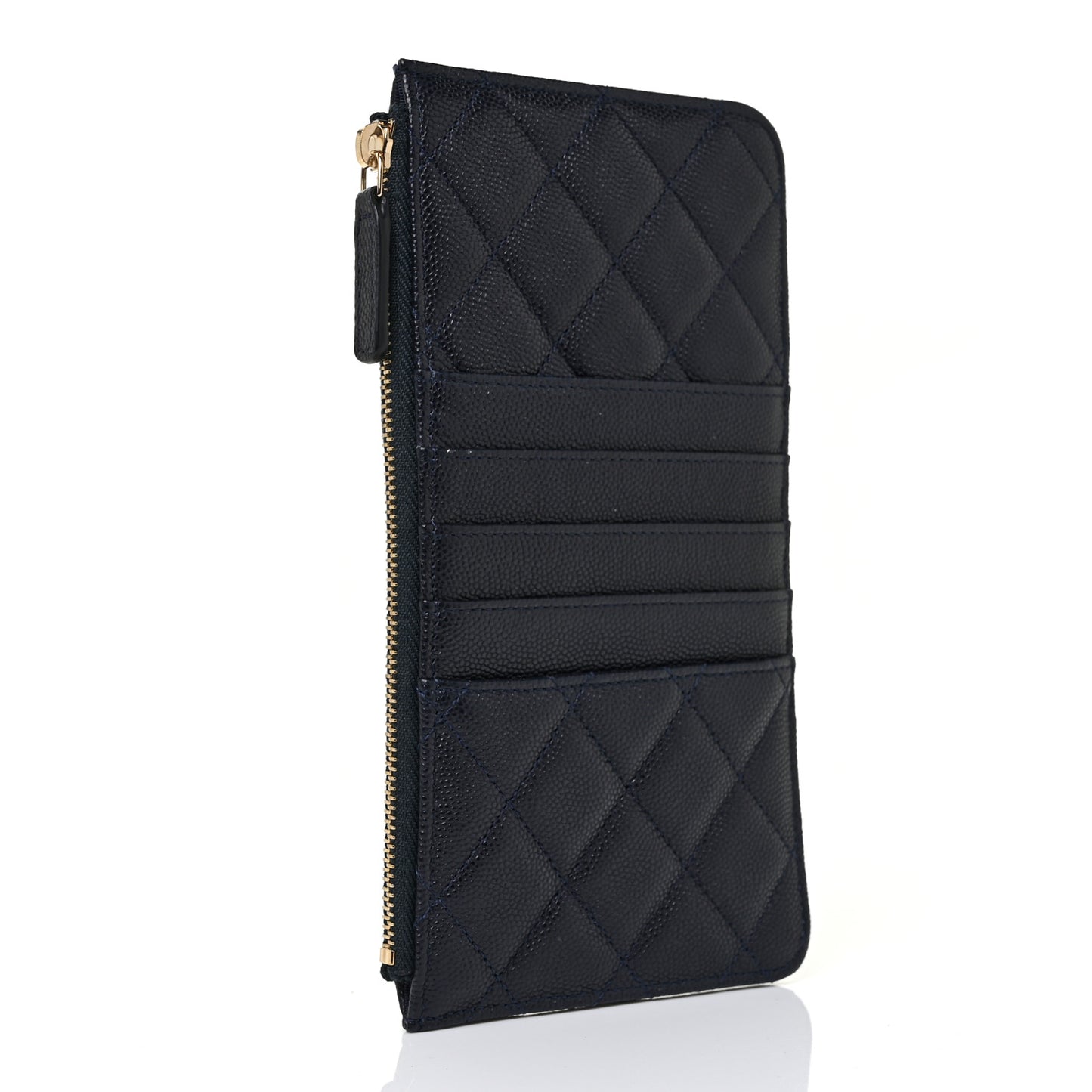 Caviar Quilted Classic iPhone Pouch Navy