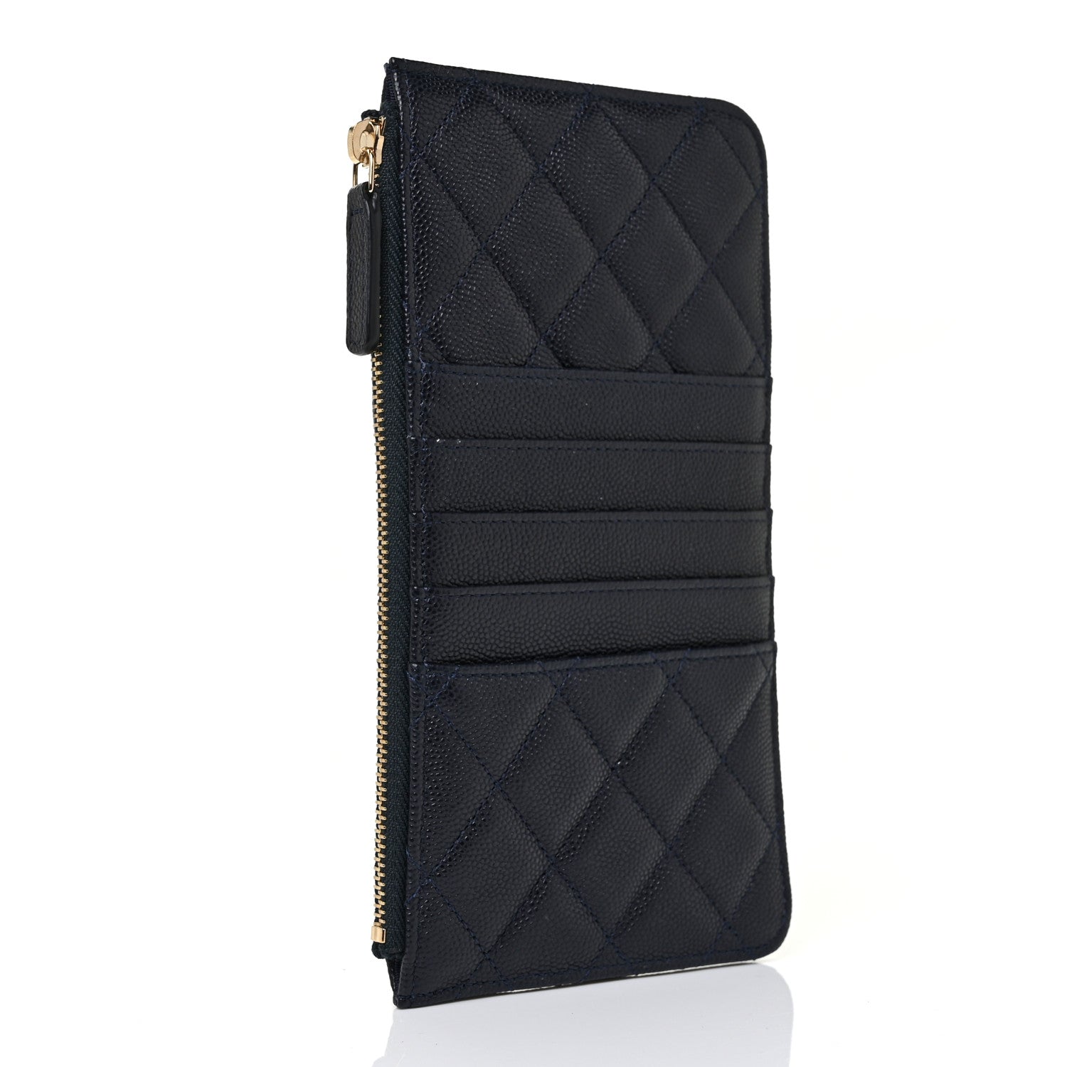 Chanel Caviar Quilted Classic iPhone Pouch Navy 3 of 10