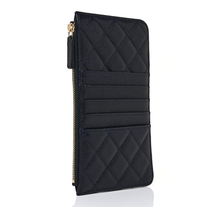 Chanel Caviar Quilted Classic iPhone Pouch Navy 3 of 10